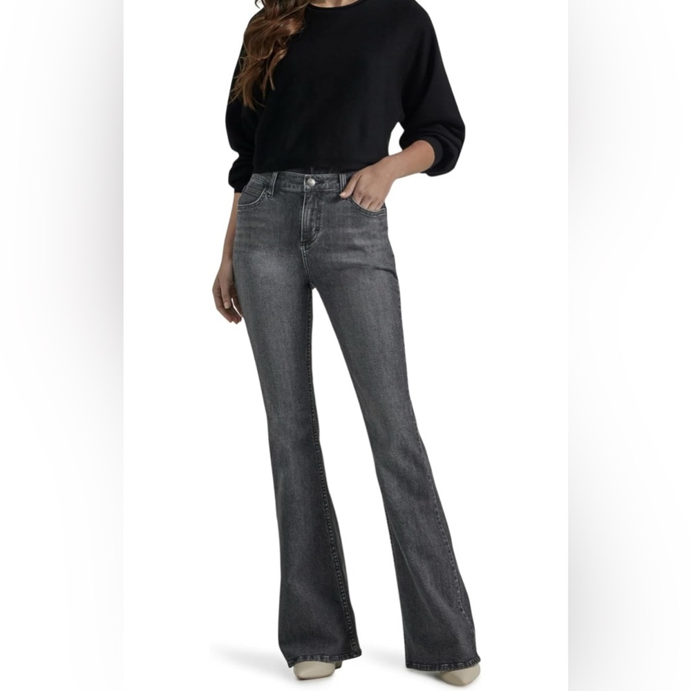 Lee Women's Charcoal Flare Jeans